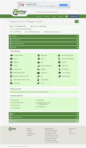 Web Design by Expert Designer for Village Guide | Design: #5475940