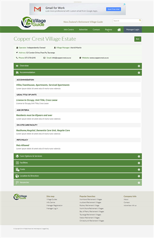 Web Design by Expert Designer for Village Guide | Design: #5478652