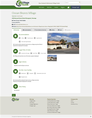 Web Design by pb for Village Guide | Design: #5461897