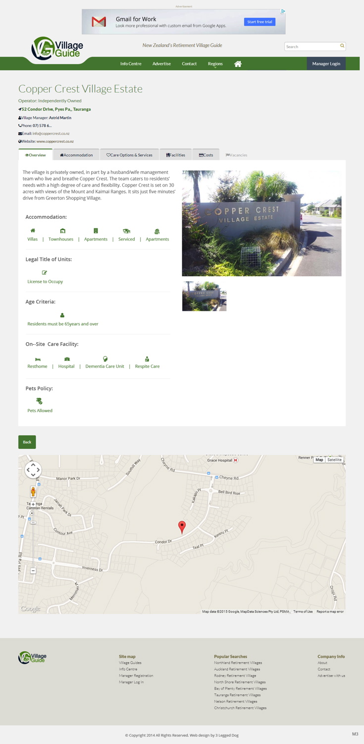 Web Design by pb for Village Guide | Design #5461901