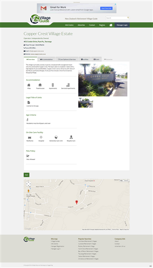 Web Design par pb pour Village Guide | Design : #5461922