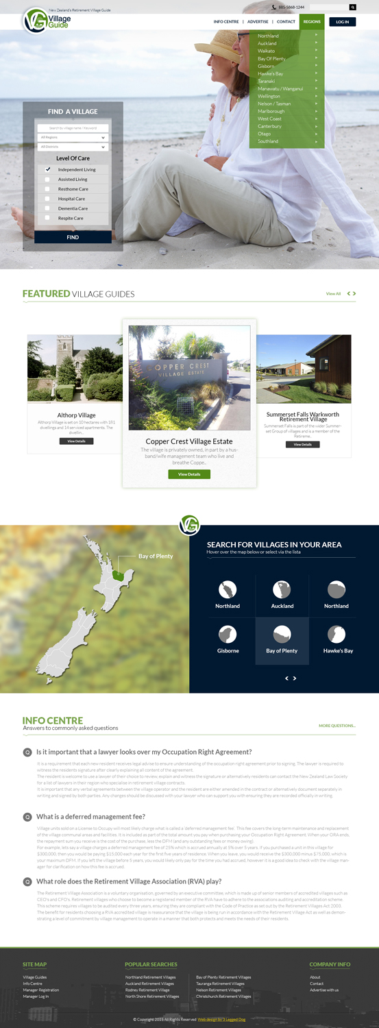 Web Design by the-lion-king for Village Guide | Design #5450953