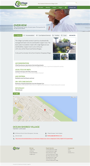 Web Design by the-lion-king for Village Guide | Design: #5458451