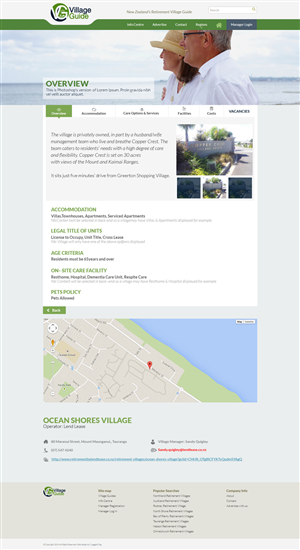 Web Design by the-lion-king for Village Guide | Design: #5458468