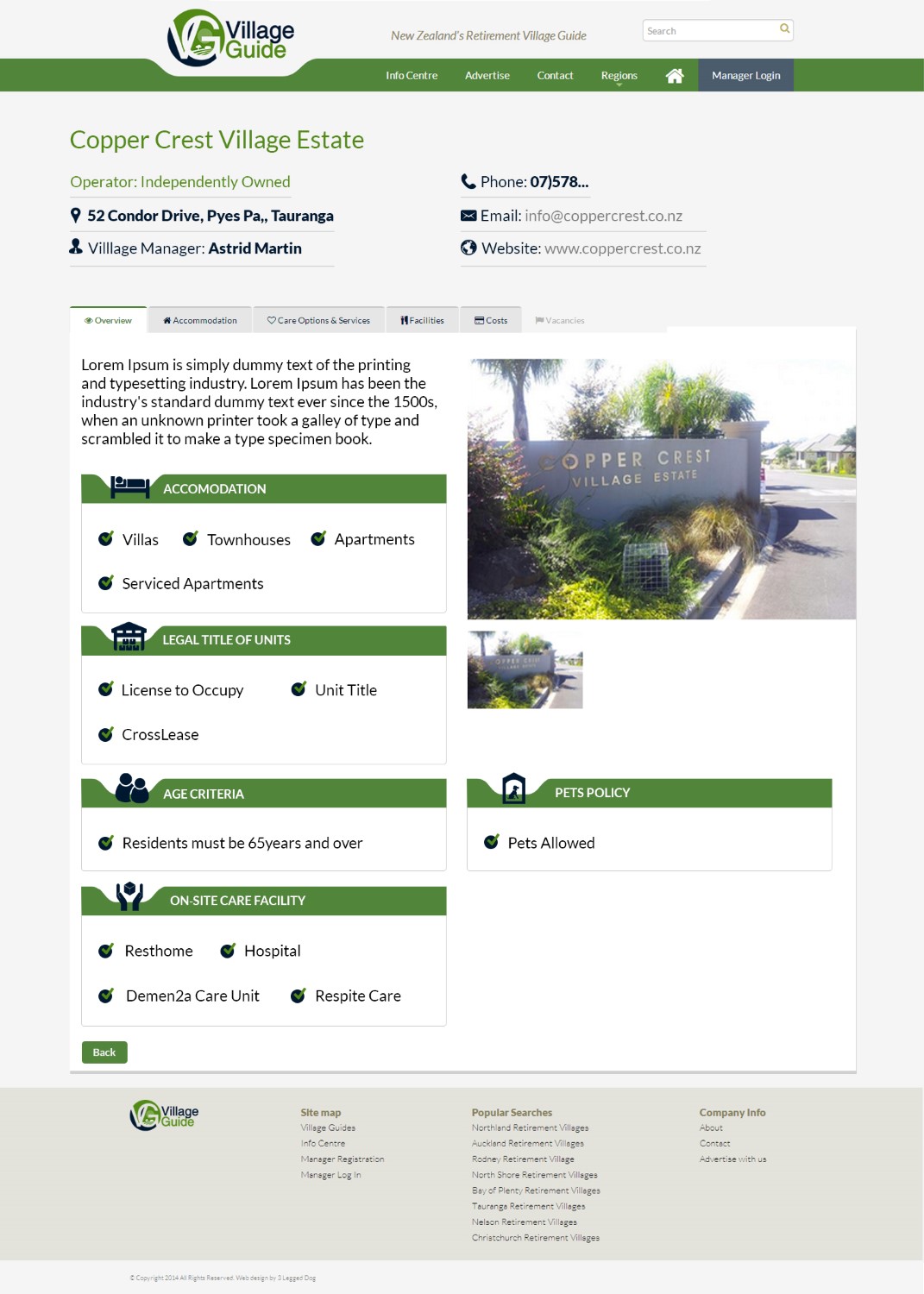 Web-Design von TechWise für Village Guide | Design #5474065