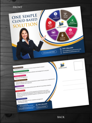 Design de Carte Postale par innovative earth pour Metro Coast Insurance | Design : #14607333