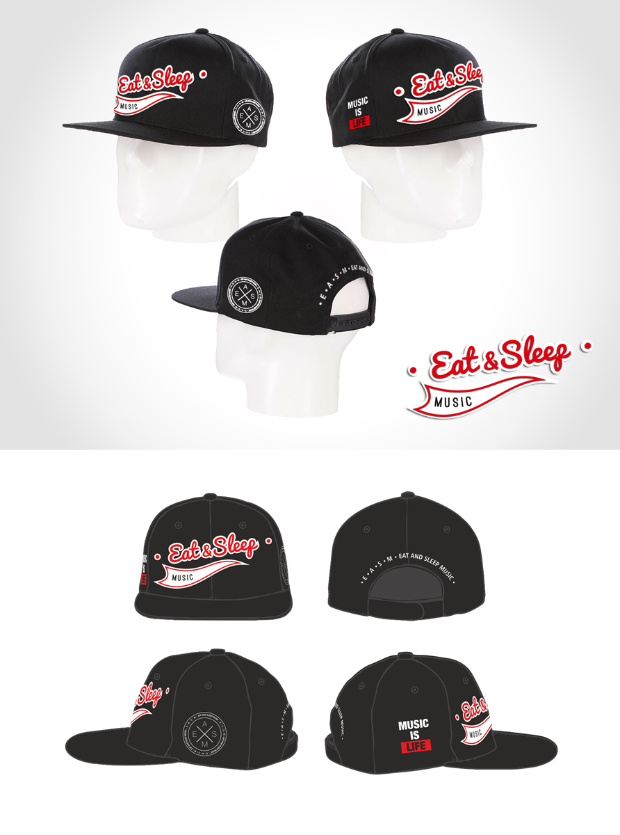 Vector Design by Lugnerin for Eat and Sleep Music clothing | Design #5493647