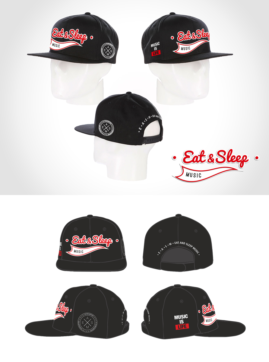 Vector Design by Lugnerin for Eat and Sleep Music clothing | Design #5493648