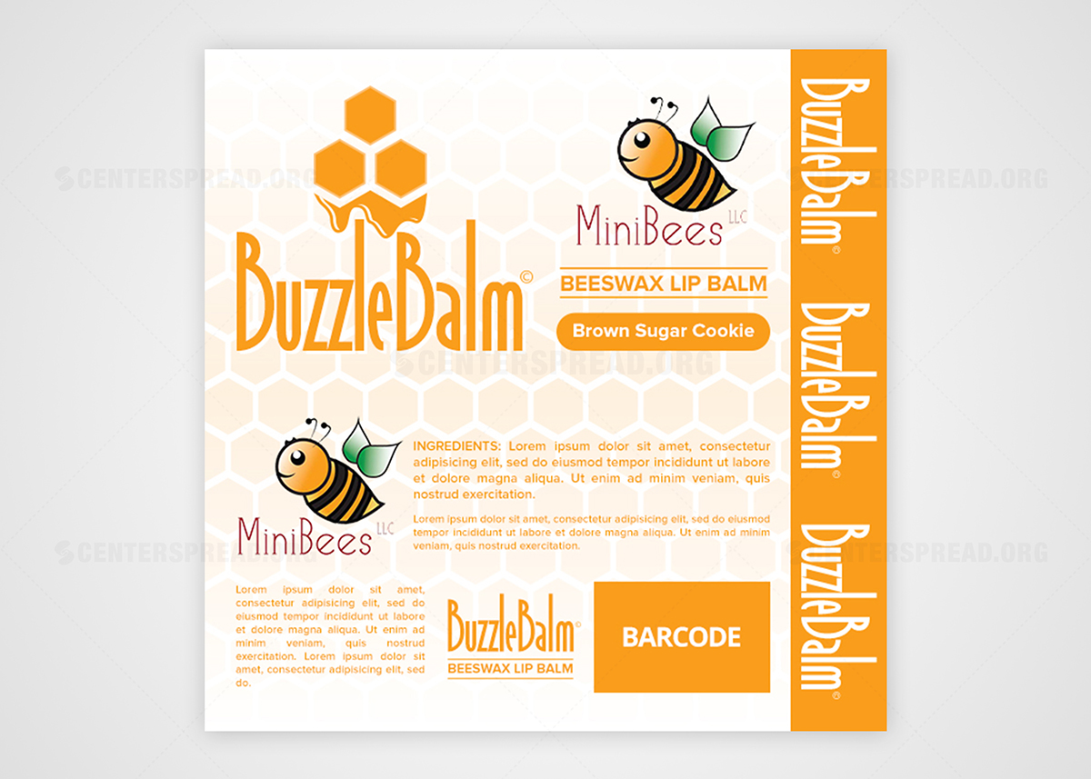 Label Design by CENTERSPREAD for Mini Bees Balms LLC | Design #5512010