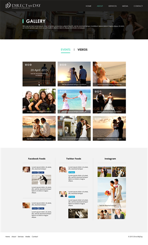 Event Planning Website  | Web Design par AVROM