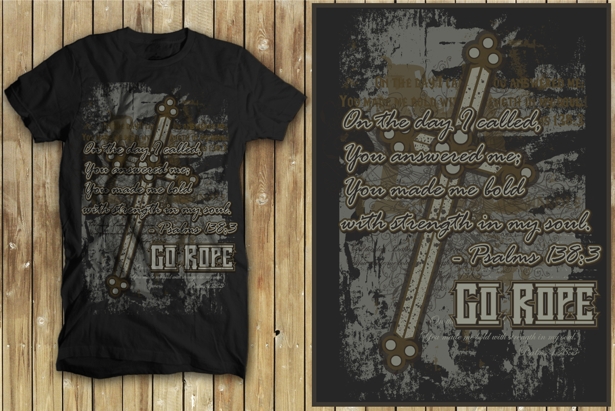 T-shirt Design by chelhash for Go Rope Clothing Co. | Design #5514639