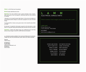 Business Card Design by AndyBolan for this project | Design #5466326