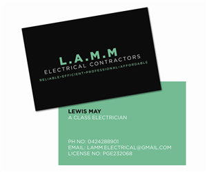 Electrical contractor | Diseño de Tarjeta de Presentación por RyanGrice