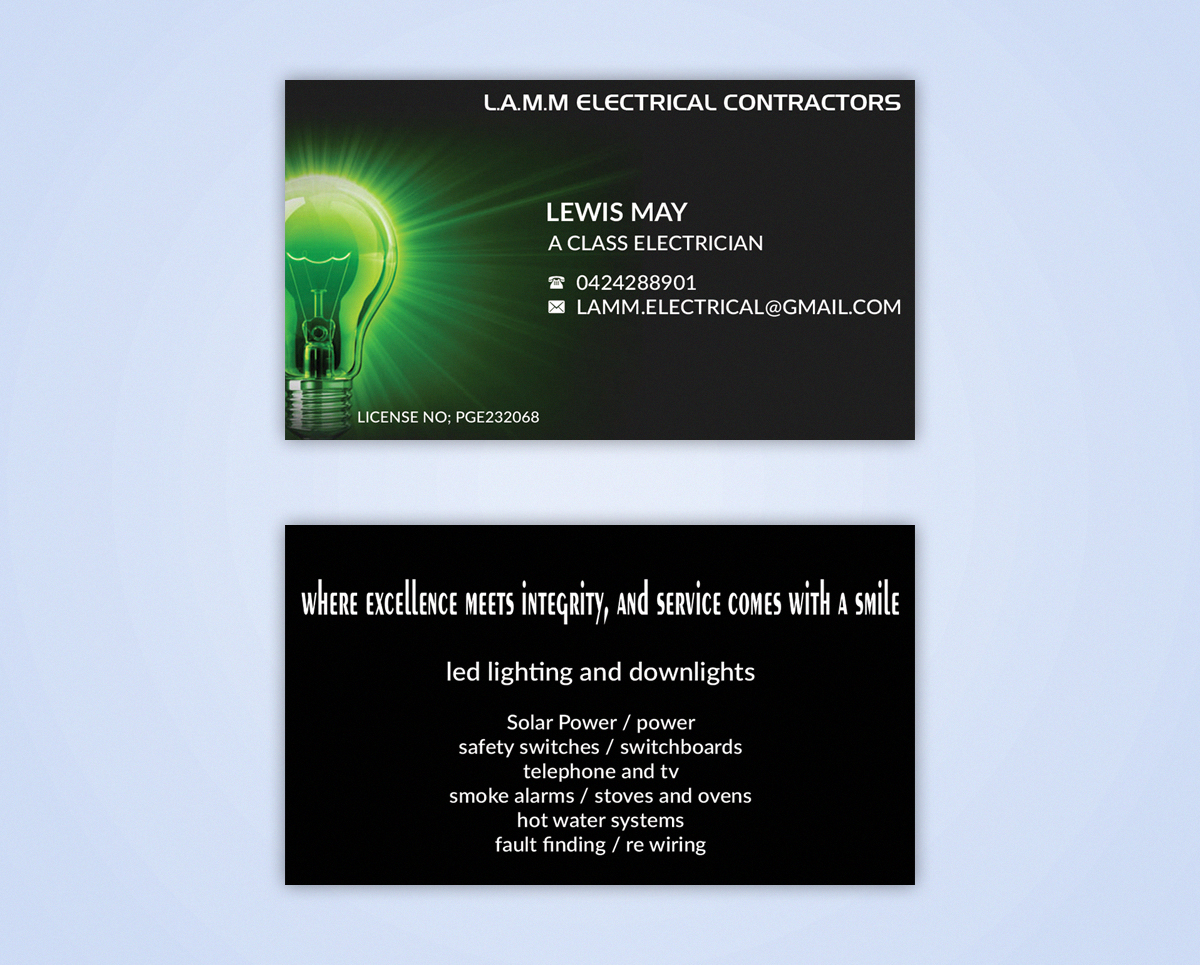 Diseño de Tarjeta de Presentación por AFHUN para este proyecto | Diseño #5463586