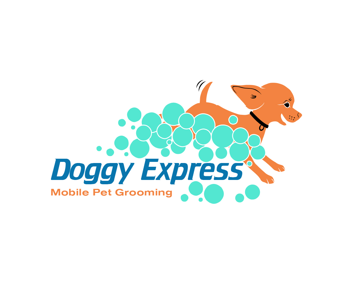 Logo Design by borzoid for Doggy Express Mobile Pet Grooming | Design #5463585