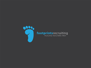 Logo Design by edjogz for Footprints Recruiting, inc. | Design #1504408