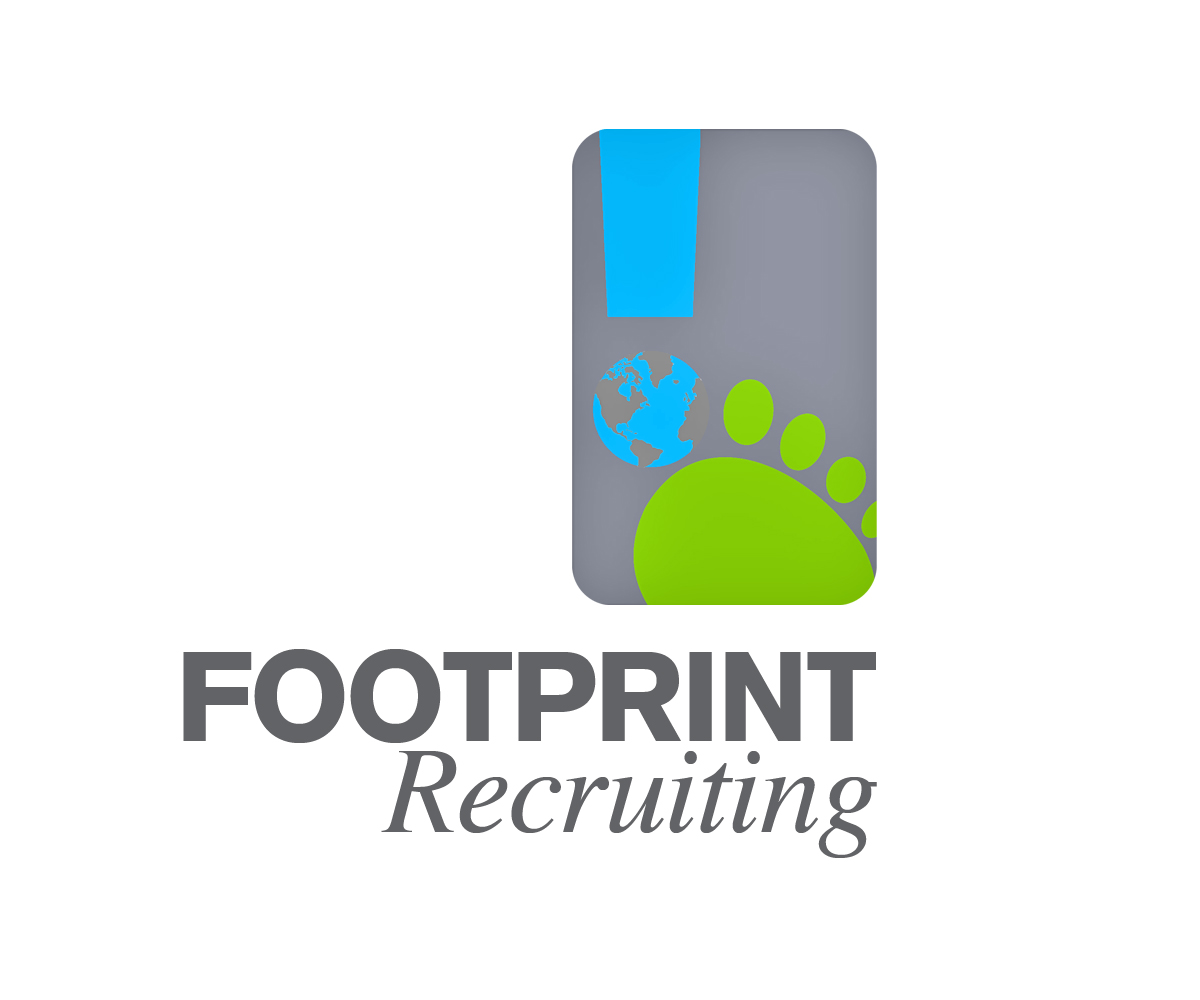 Logo Design by WholeBranding® for Footprints Recruiting, inc. | Design #1504509
