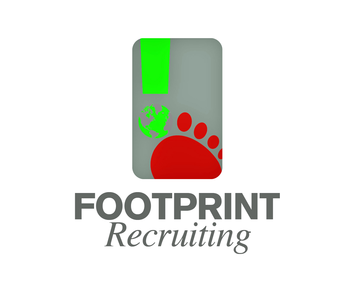 Logo Design by WholeBranding® for Footprints Recruiting, inc. | Design #1504514