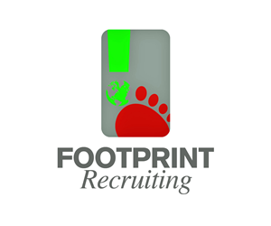 Logo Design by WholeBranding® for Footprints Recruiting, inc. | Design: #1504514