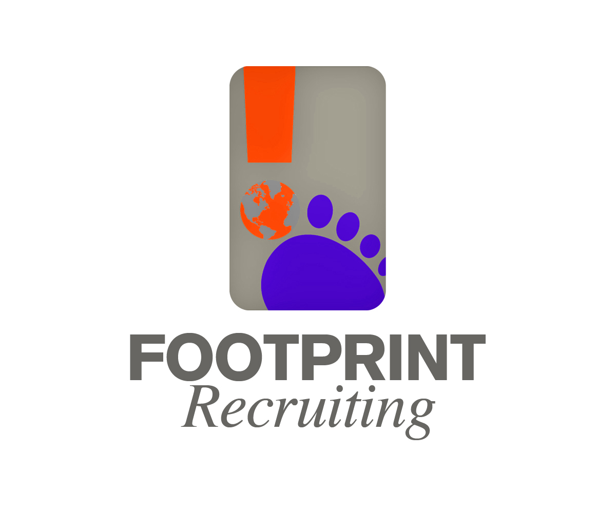 Logo Design by WholeBranding® for Footprints Recruiting, inc. | Design #1504516