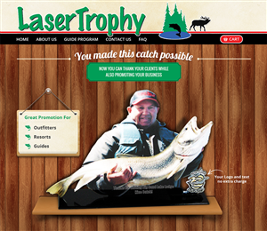 New design for Hunting and Fishing trophy website | Web Design by RupalTechno