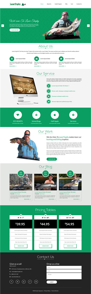 New design for Hunting and Fishing trophy website | Web Design by Advent Innovative