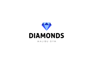Diamonds (optional, could be an actual diamond) Malibu Gym | Logo Design by GZ Designs