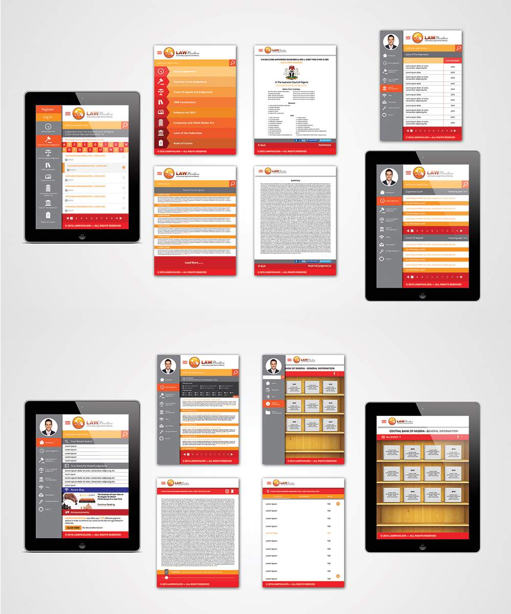 App Design by mcoco for Grace InfoTech Limited (LawPavilion) | Design #5931917