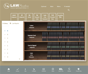 App Design by avadona for Grace InfoTech Limited (LawPavilion) | Design: #5898160