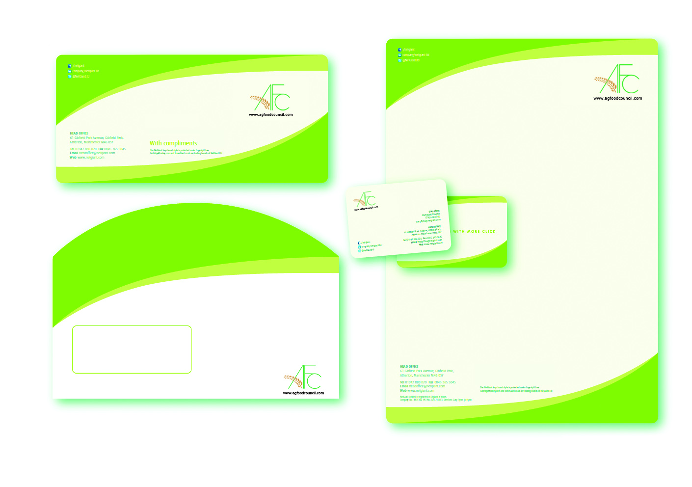 Stationery Design by Beedesign for Food Central  |  AFC | Design #5631880