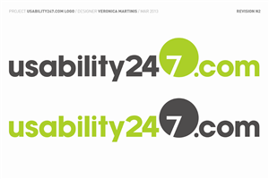 Diseño de Logo por Veronica M para Usability247 | Diseño #1560109