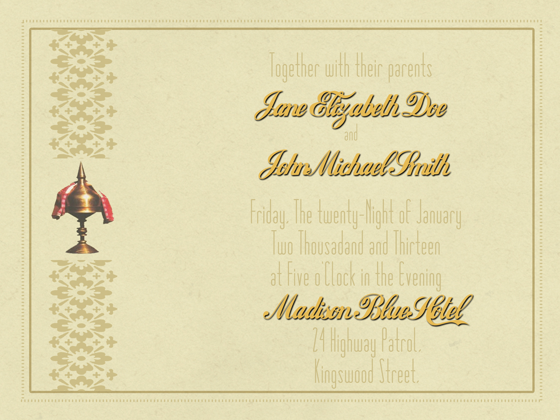 Invitation Design by PDG for this project | Design #1765617