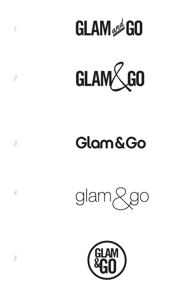 Logo Design by saavedra design for GLAM & GO | Design #1519309