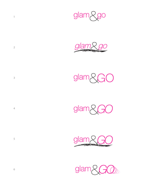 Logo Design by saavedra design for GLAM & GO | Design: #1596530