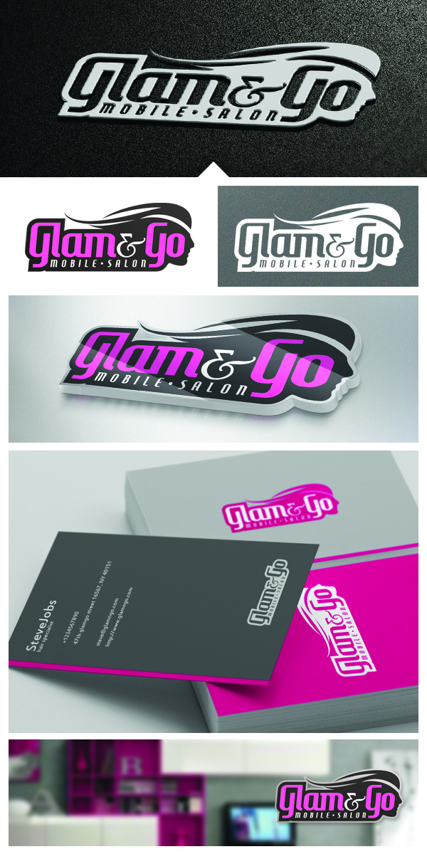 Logo Design by Creathrive for GLAM & GO | Design #1587424