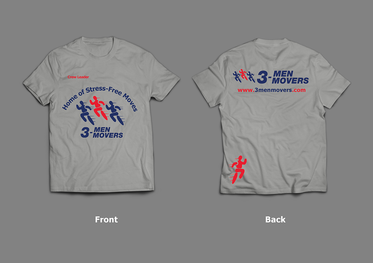 T-shirt Design by Armin Shohrati for 3 Men Movers | Design #5520892