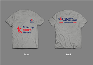 T-shirt Design by Armin Shohrati for 3 Men Movers | Design: #5520987