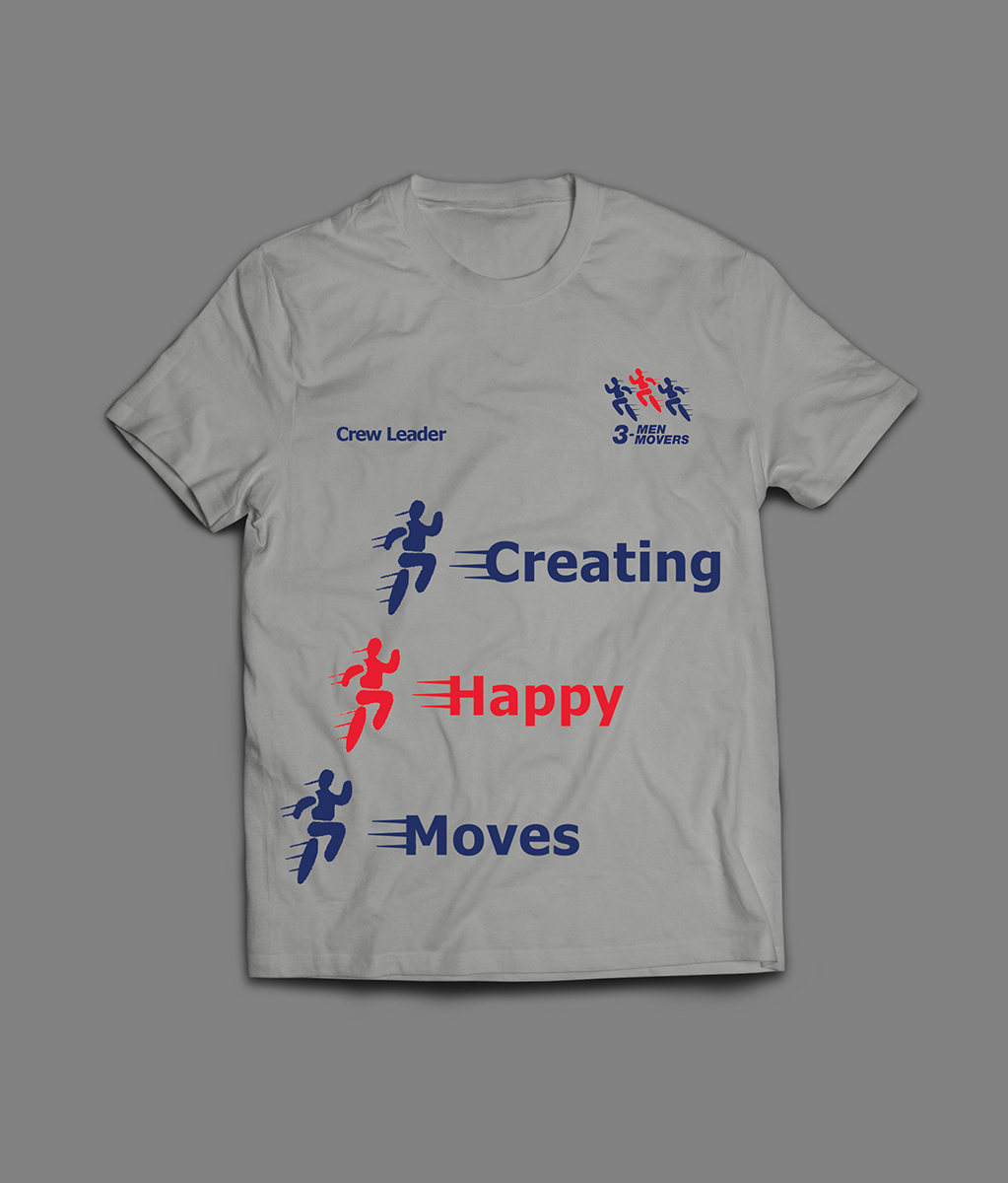 T-shirt Design by Armin Shohrati for 3 Men Movers | Design #5554887