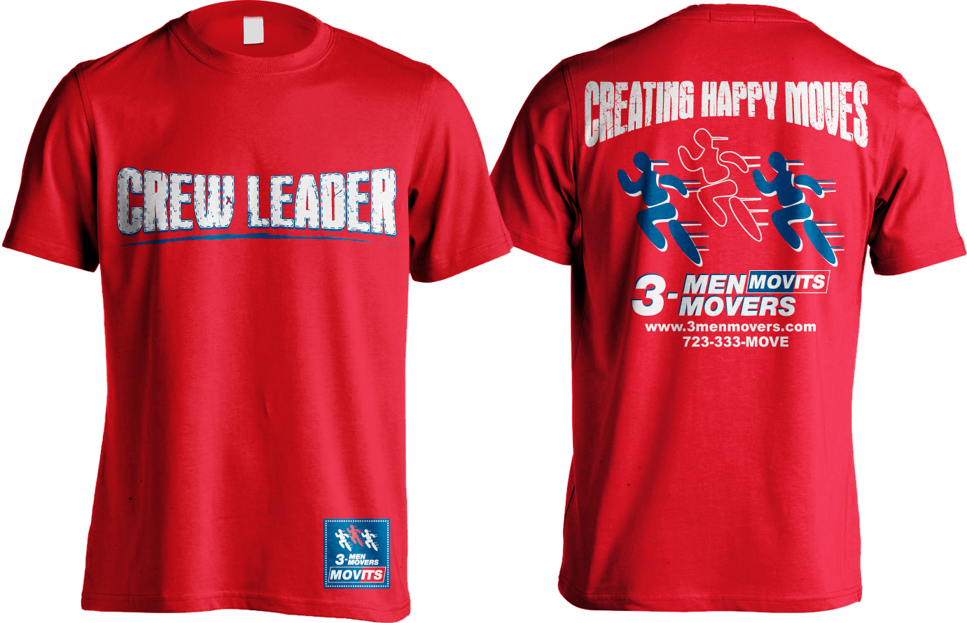T-shirt Design by BABLEO for 3 Men Movers | Design #5562699