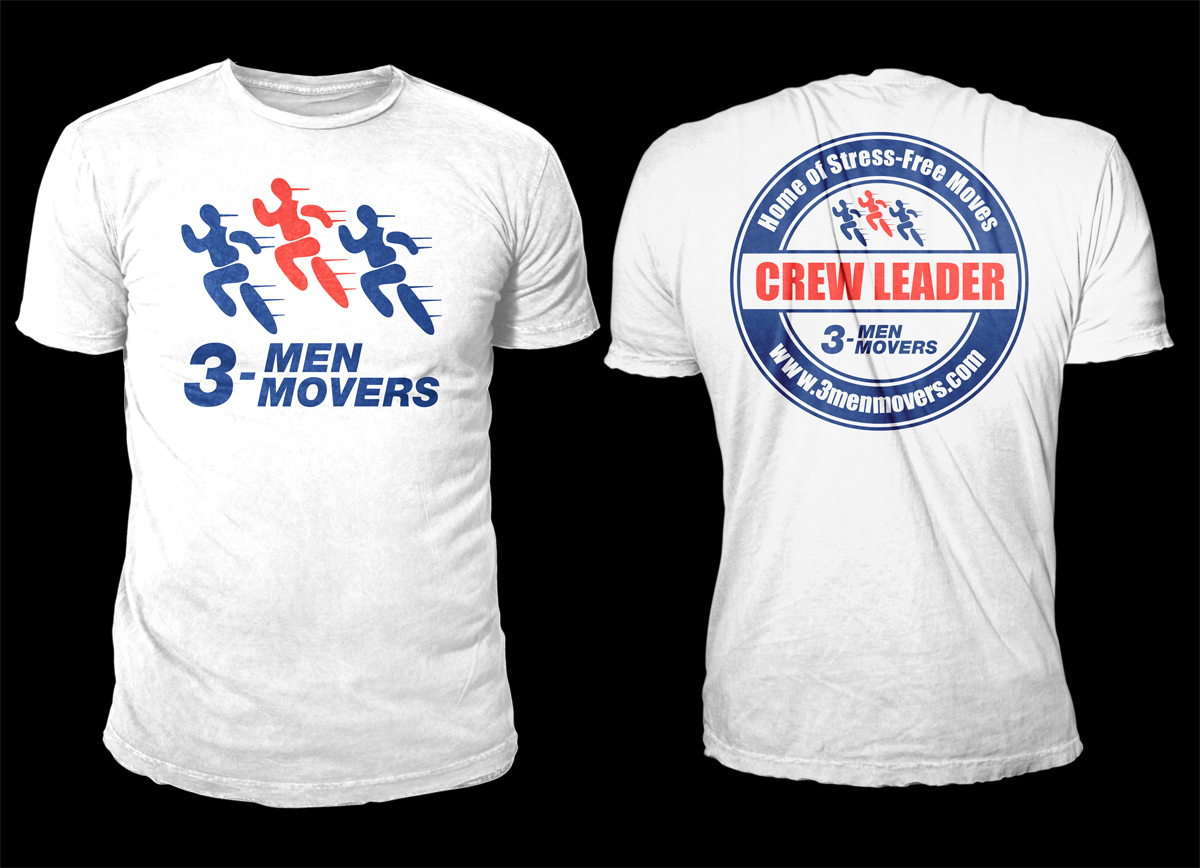 T-shirt Design by D'Mono for 3 Men Movers | Design #5549852