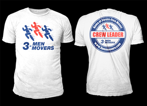 T-shirt Design by D'Mono for 3 Men Movers | Design: #5549852