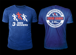T-shirt Design by D'Mono for 3 Men Movers | Design: #5549886