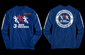T-shirt Design by D'Mono for 3 Men Movers | Design: #5572059