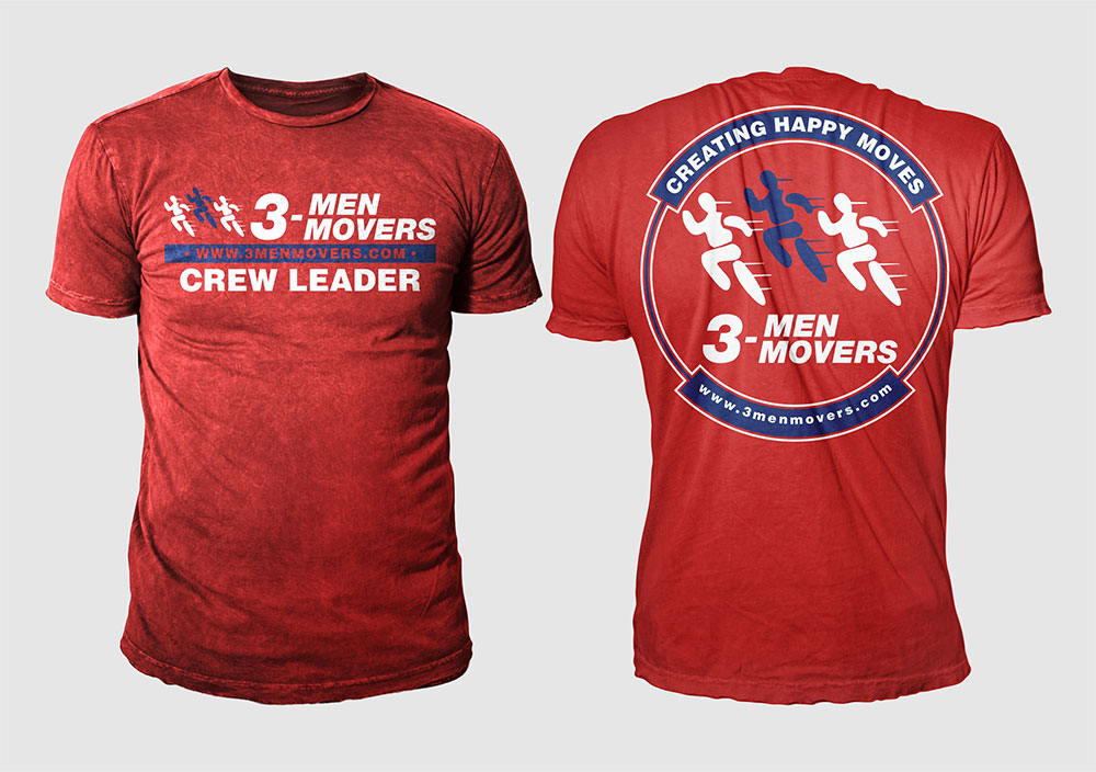 T-shirt Design by 777SKY for 3 Men Movers | Design: #5561727