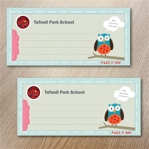 Tufnell Park School bookmark | Postcard Design by alex989