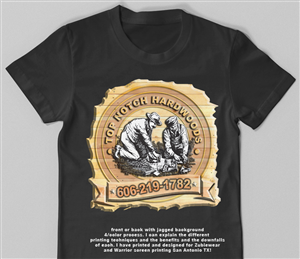 T-shirt Design by fourdog123 for Top Notch Hardwoods | Design: #5499433