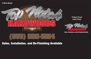 T-shirt Design by Lance Palmer for Top Notch Hardwoods | Design: #5555360