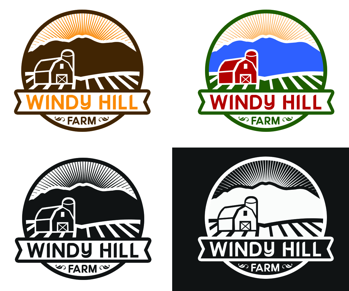 Logo Design by KhristianVinuya for Windy Hill Farm  | Design #5492588