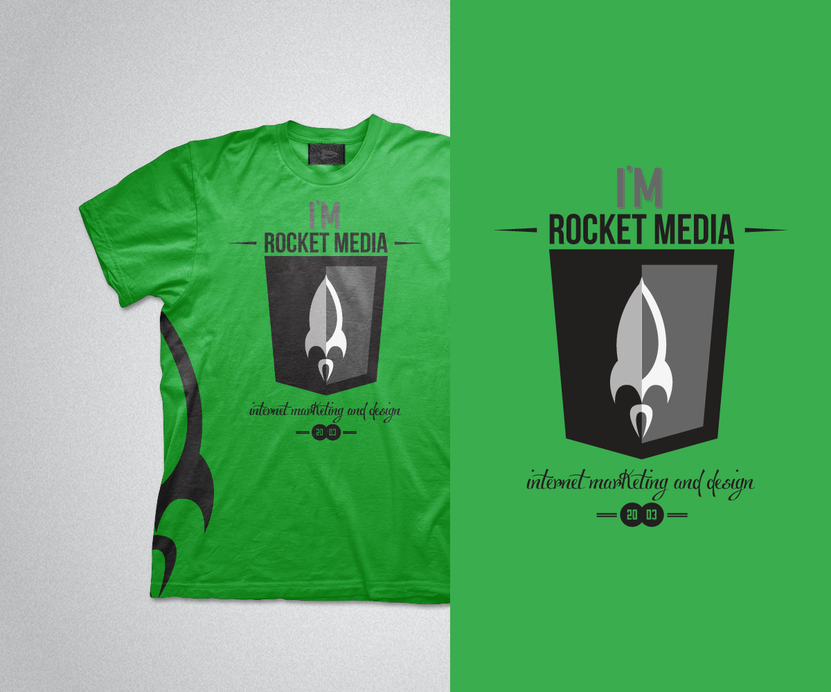 T-Shirt-Design von serrano für Rocket Media | Design #1534391