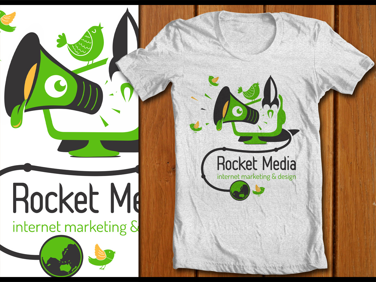 T-Shirt-Design von denuj für Rocket Media | Design #1538421